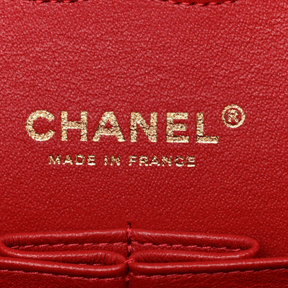 Chanel Lambskin Quilted Medium Double Flap Red 6 of 13