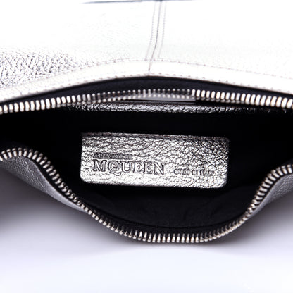 Alexander McQueen Metallic Lambskin De Manta Clutch Gun 8 of 11