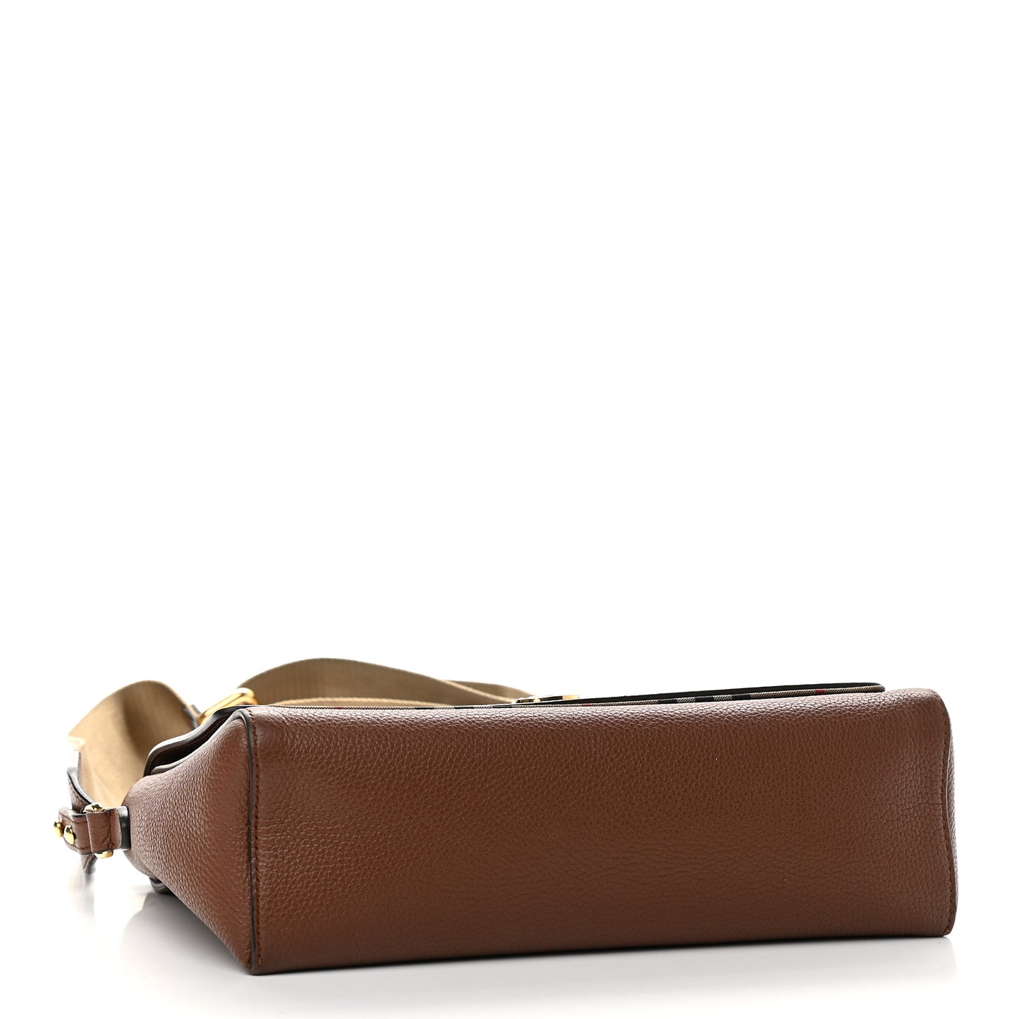 Calfskin Vintage Check Note Crossbody Bag Tan