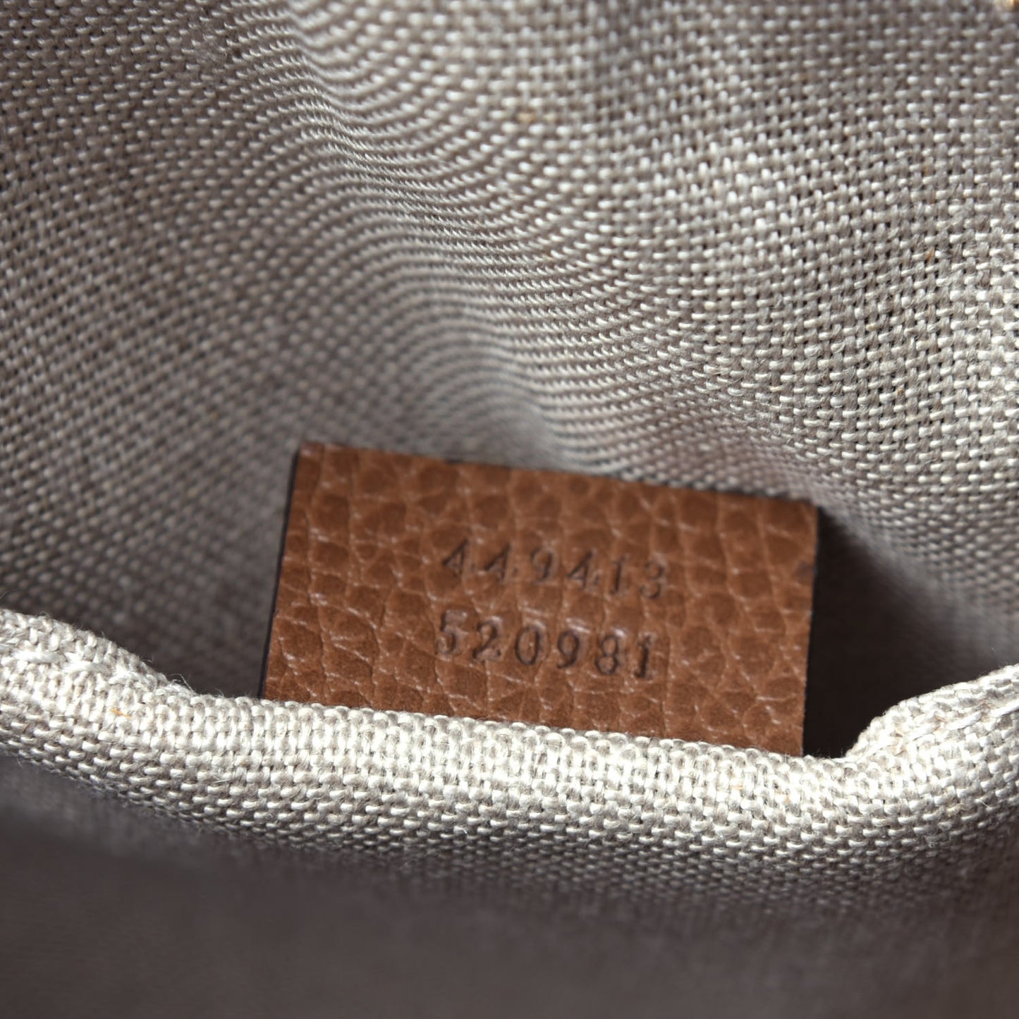Monogram Mini Bree Messenger Bag Beige Tabacco