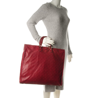 Gucci Guccissima XL Tote Red 2 of 10