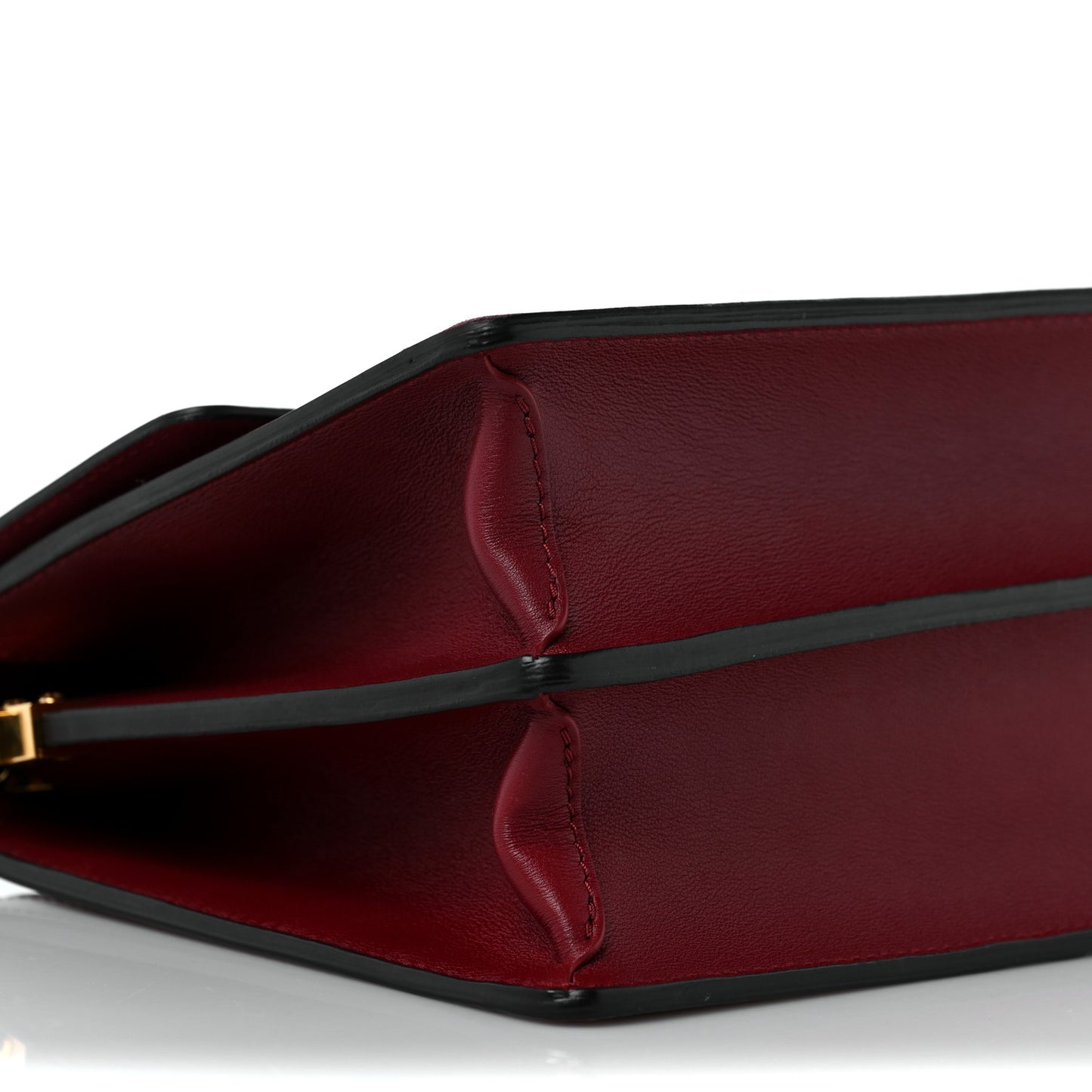 Smooth Calfskin Dauphine MM Cherry Berry