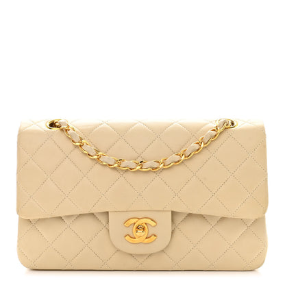 Chanel Lambskin Quilted Small Double Flap Beige 1 of 14