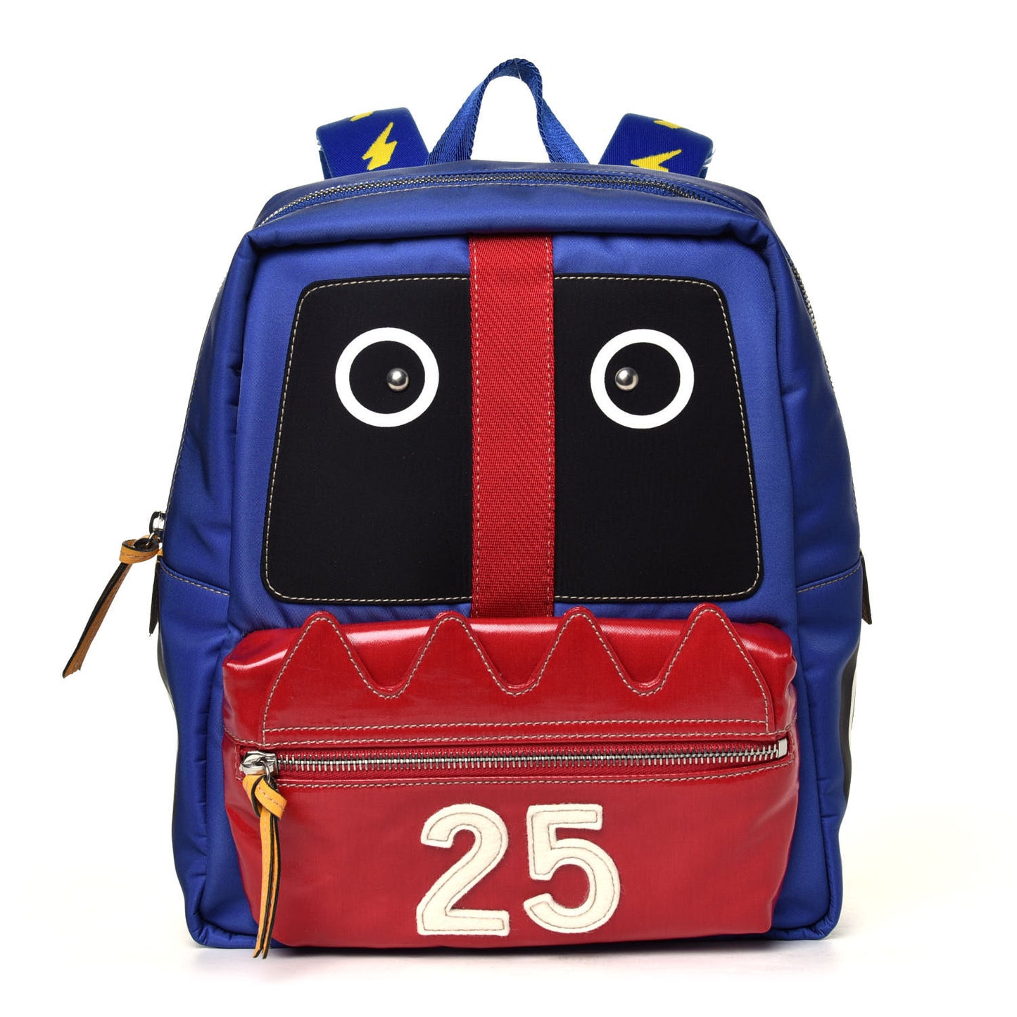 Nylon Childrens Car Patch Backpack Blue