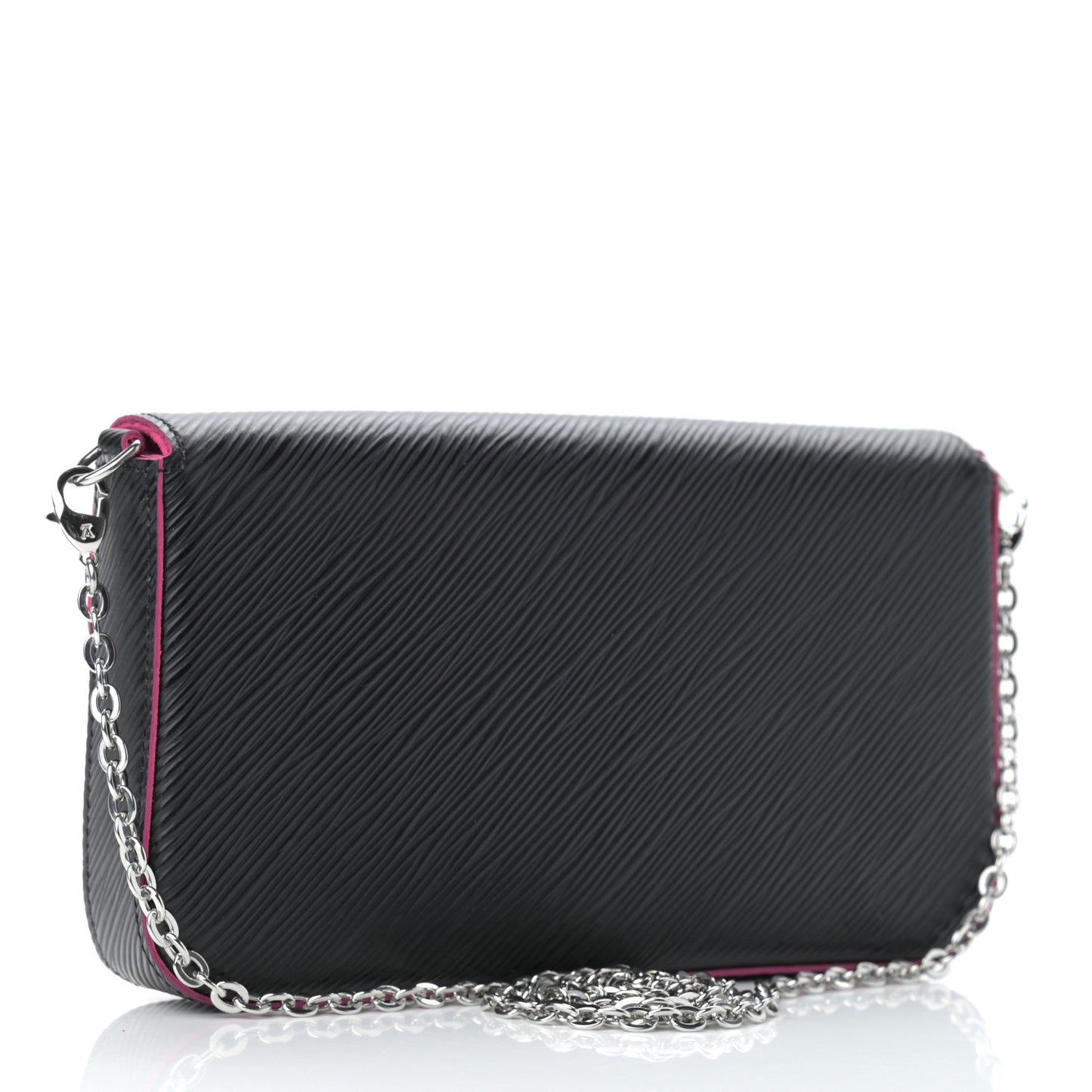 Epi Pochette Felicie Black Hot Pink