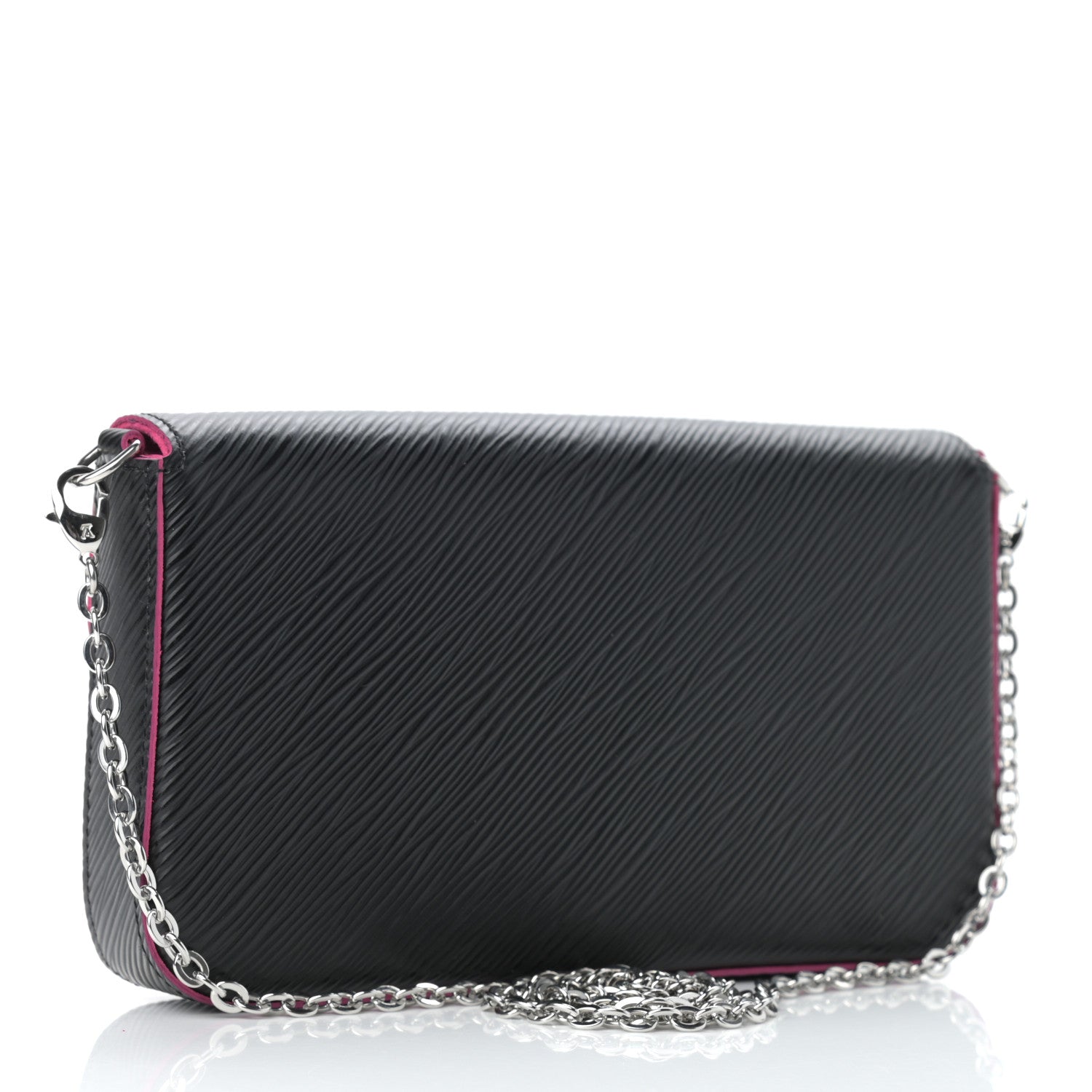 Louis Vuitton Epi Pochette Felicie Black Hot Pink 4 of 11