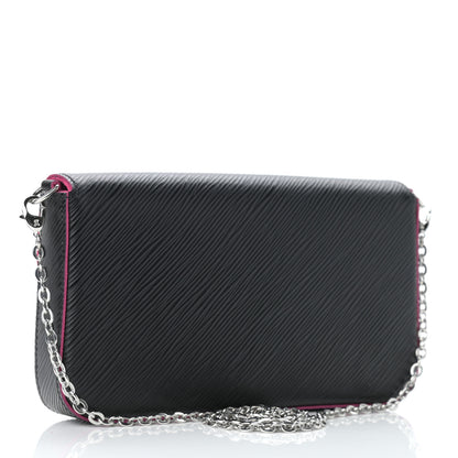 Louis Vuitton Epi Pochette Felicie Black Hot Pink 4 of 11