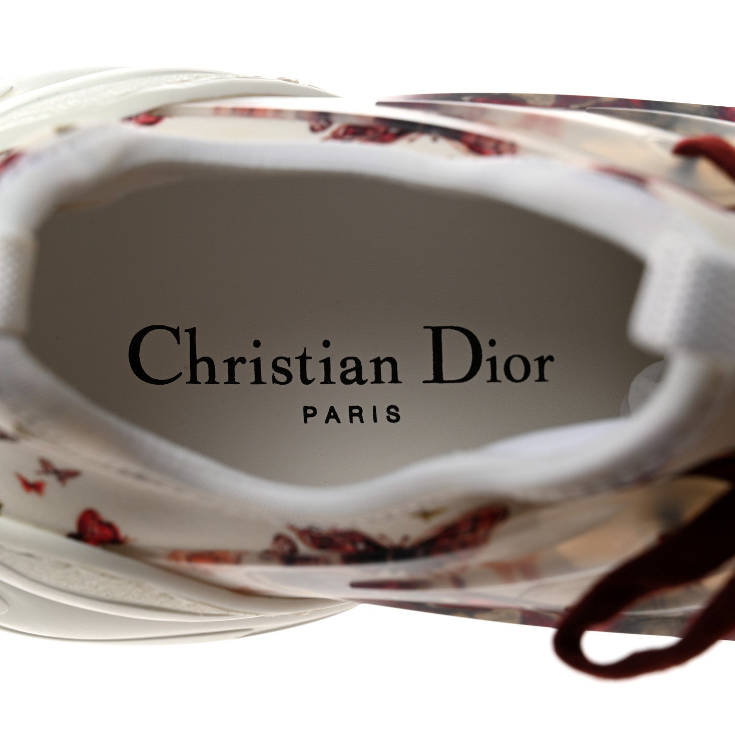 Christian Dior Neoprene Rubber Champetre Print Womens D-Connect Sneakers 36 White Multicolor 6 of 9