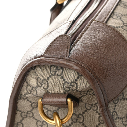 Gucci GG Supreme Monogram Web Large Ophidia Carry-On Duffle Bag Beige New Acero 16 of 18