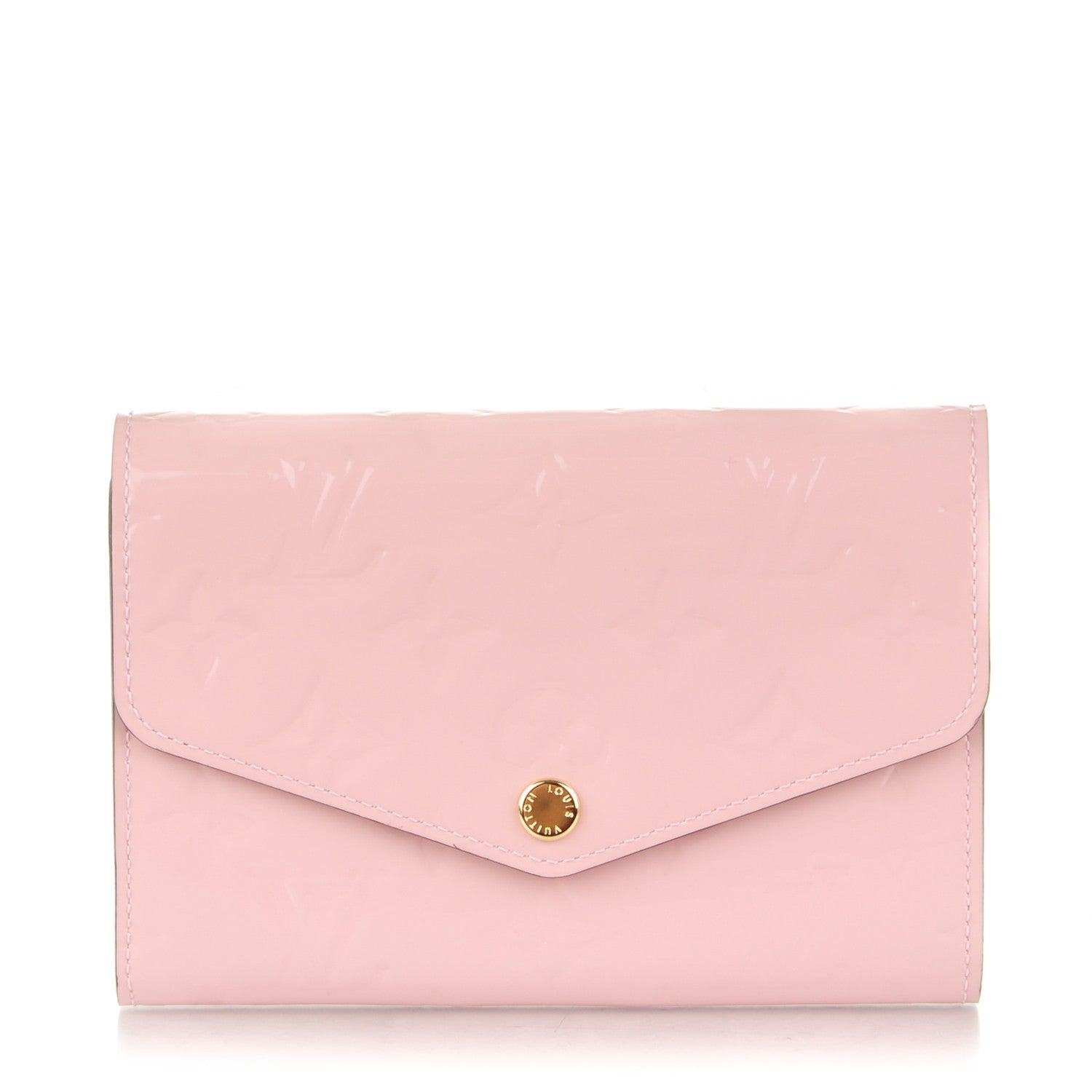 Louis Vuitton Vernis Sarah Compact Wallet Rose Ballerine 1 of 7
