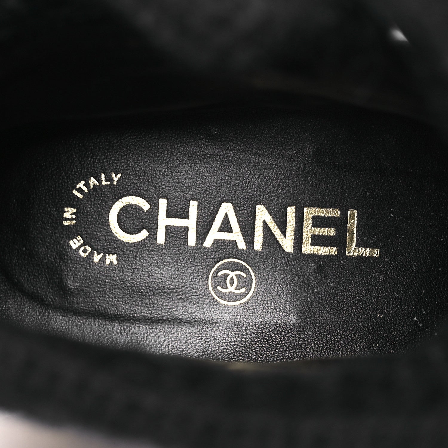 Chanel Calfskin Knit CC Short Boots 40 Black 9 of 13