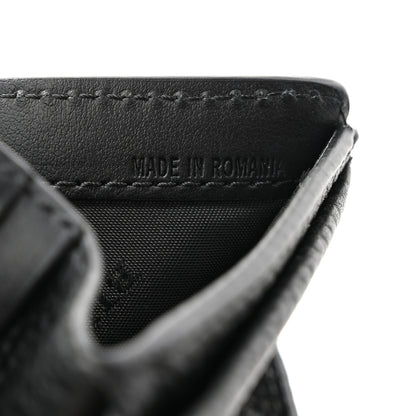 Burberry Soft Grained Calfskin Logo Embossed Lakeside Wallet Black 7 of 9