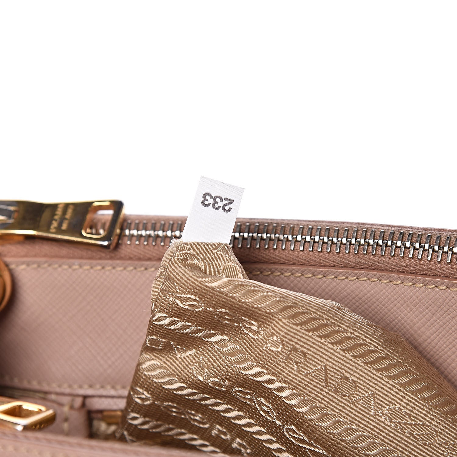 Prada Saffiano Small Galleria Double Zip Tote Cammeo 8 of 21