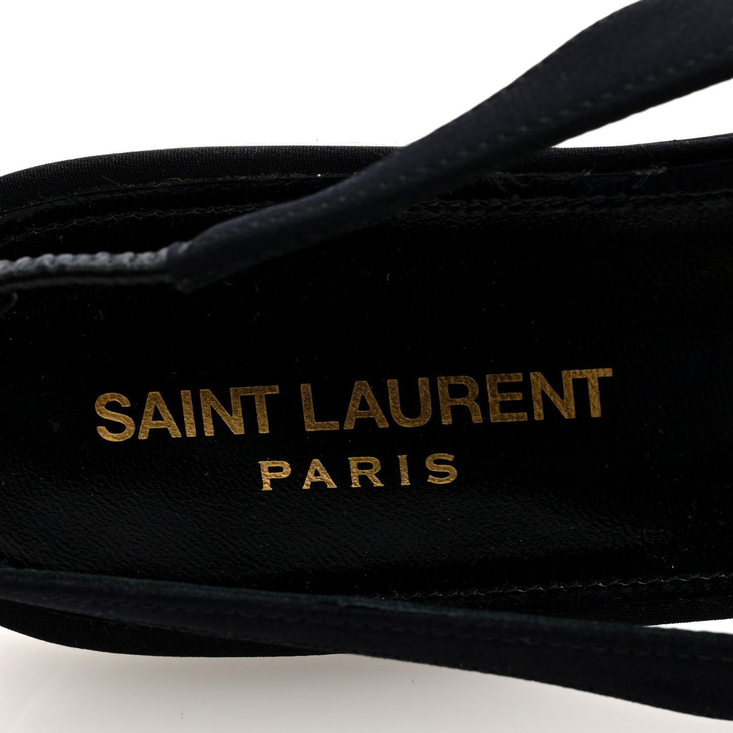 Crepe De Chine Vivi 10 Plate Slingback Flats 37.5 Black