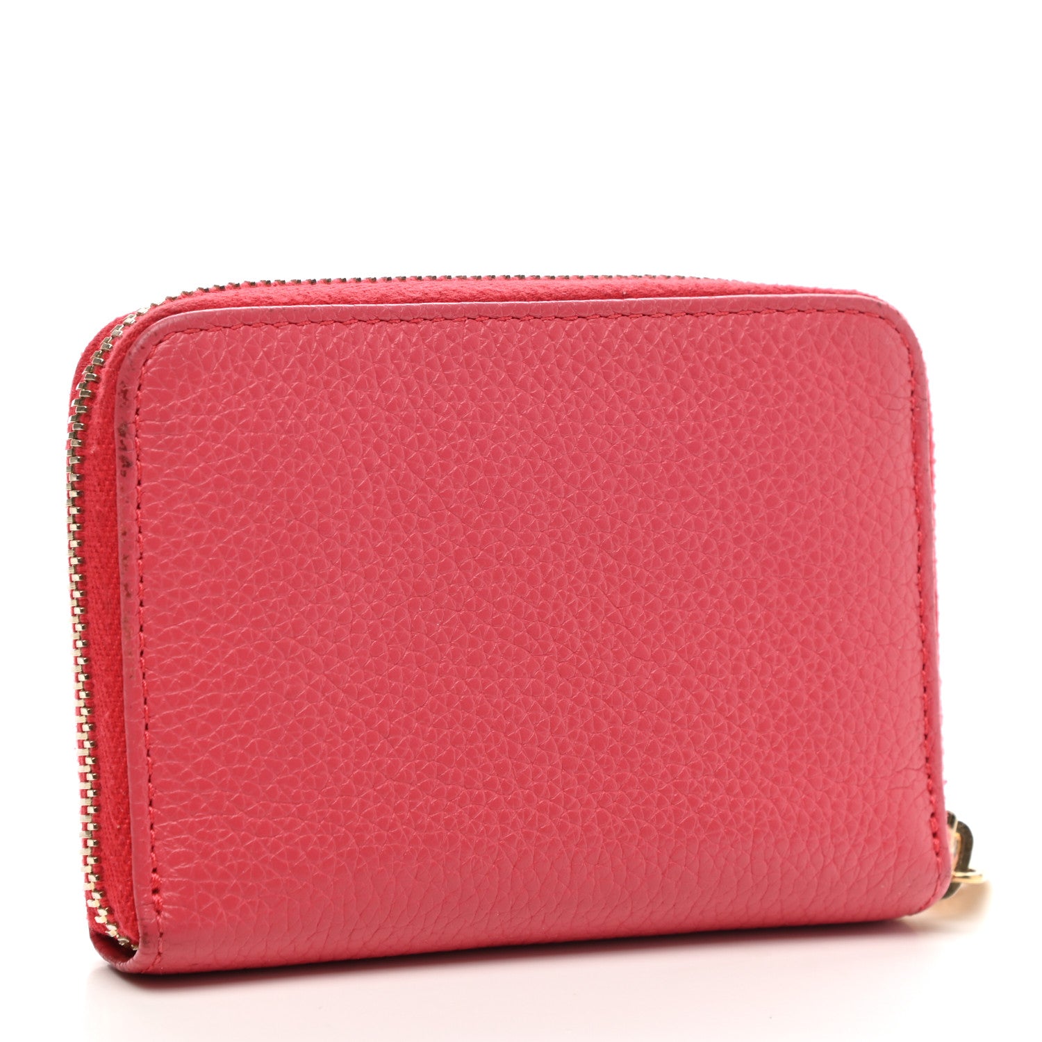 Mulberry Small Classic Grain Compact Zip Wallet Deep Pink 3 of 11