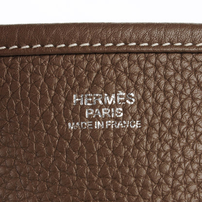 Hermes Taurillon Clemence Evelyne III GM Etoupe 11 of 14