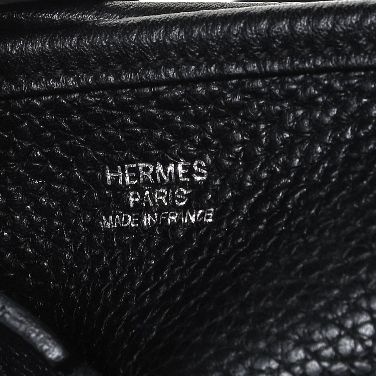 Hermes Taurillon Clemence Evelyne PM Black 6 of 9