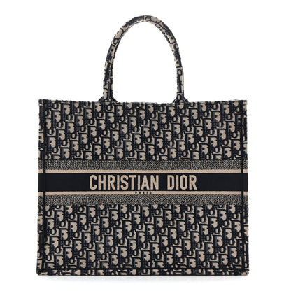 Christian Dior Oblique Large Book Tote Blue Multicolor 1 of 11