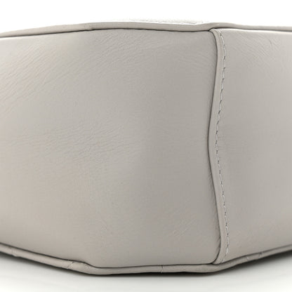 Chanel Calfskin Quilted CC Stitched Crossbody Camera Case Light Grey 9 of 13