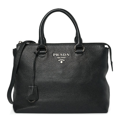 Prada Vitello Phenix Tote Black 1 of 9
