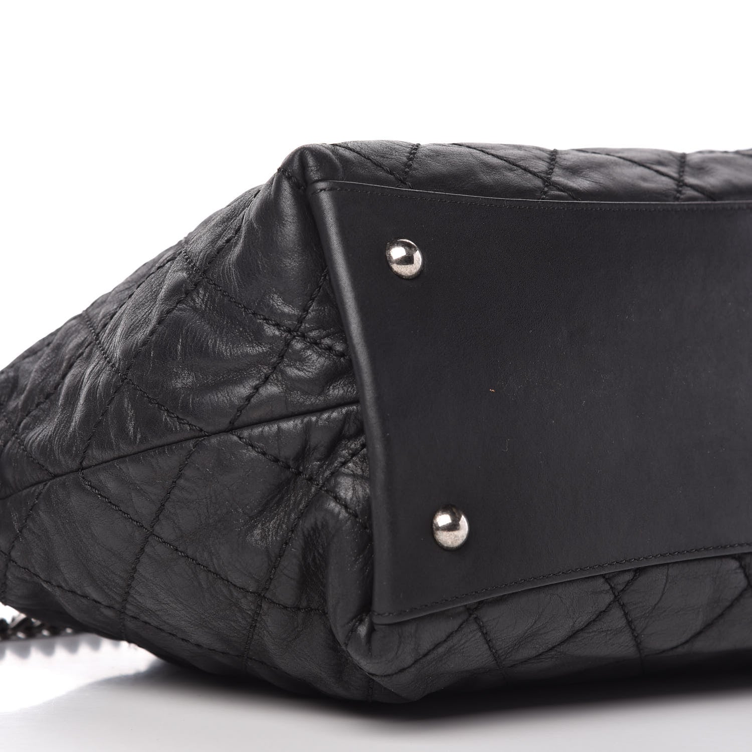 Chanel Iridescent Calfskin Quilted Coco Daily Shoulder Bag Black 6 of 10
