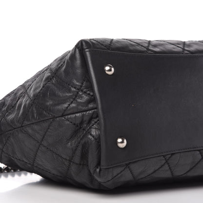 Chanel Iridescent Calfskin Quilted Coco Daily Shoulder Bag Black 6 of 10