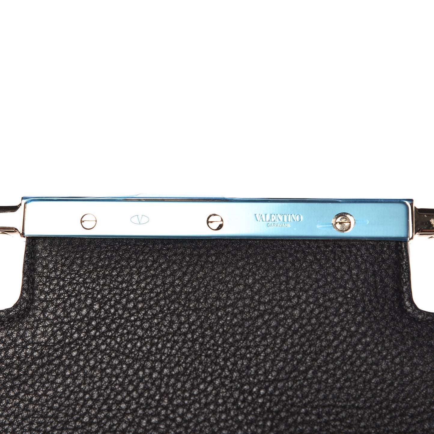Grainy Calfskin Medium VLTN Uptown Shoulder Bag Black