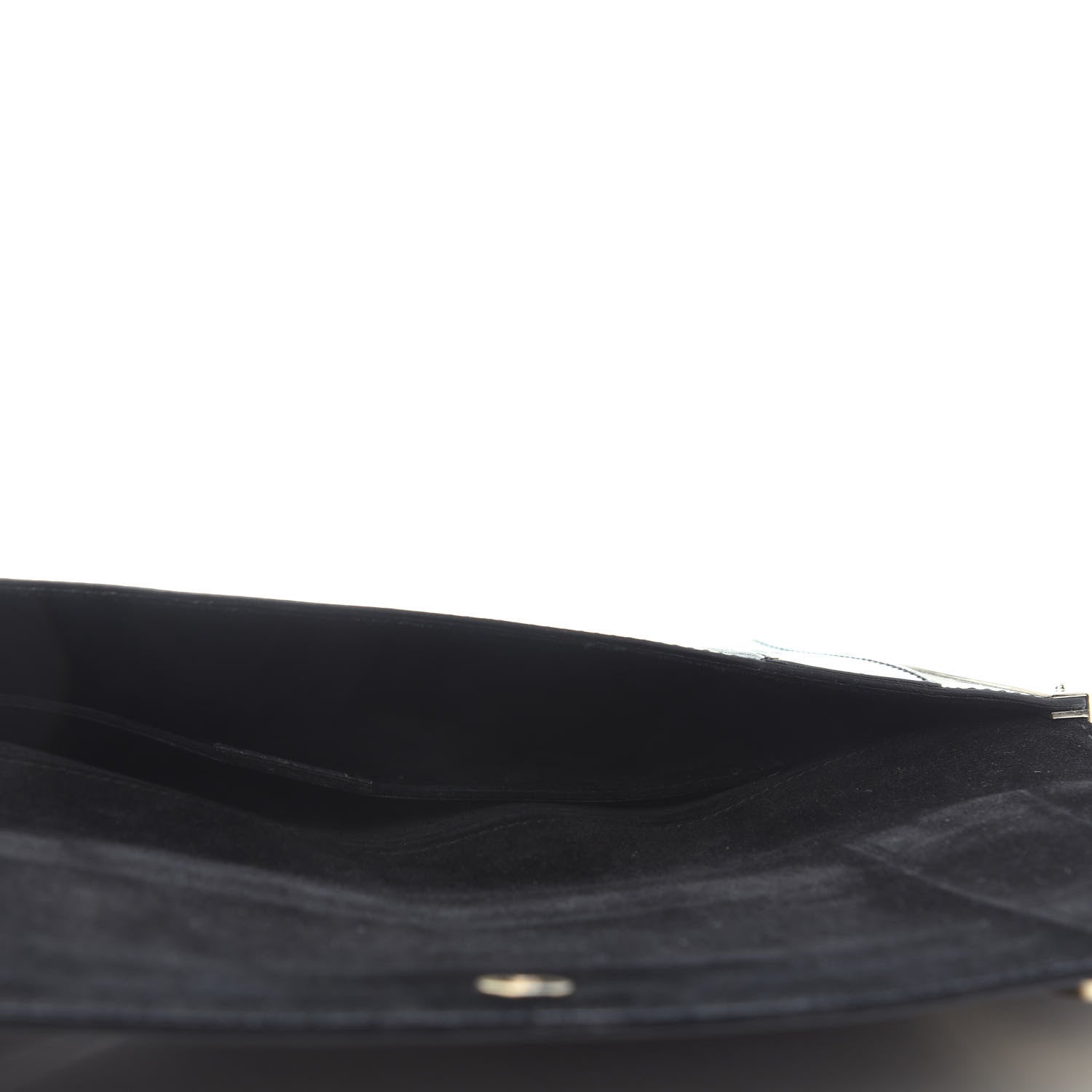 Gucci Patent Glitter Buckle Clutch Black 4 of 4