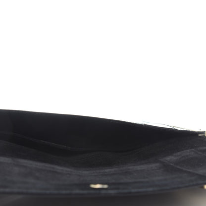 Gucci Patent Glitter Buckle Clutch Black 4 of 4