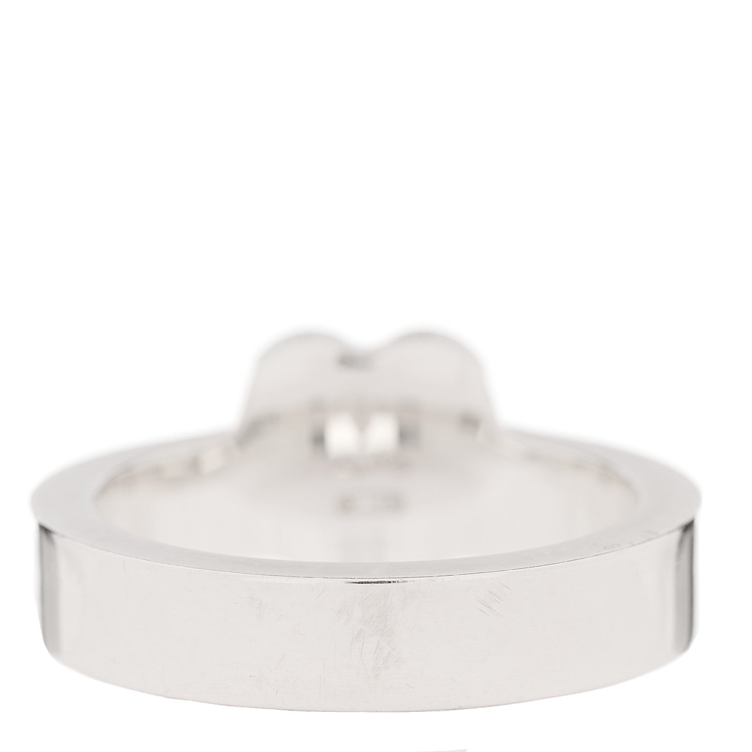 Gucci Sterling Silver Trademark Heart Ring 50 5.5 3 of 4