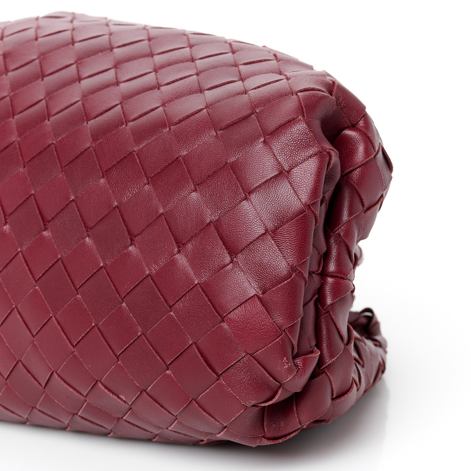 Bottega Veneta Nappa Maxi Intrecciato The Pouch Oversized Clutch Bordeaux 10 of 10