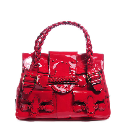 Valentino Garavani Patent Large Histoire Red 1 of 7