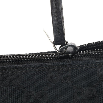 Gucci Monogram Web Boat Pochette Black 6 of 6
