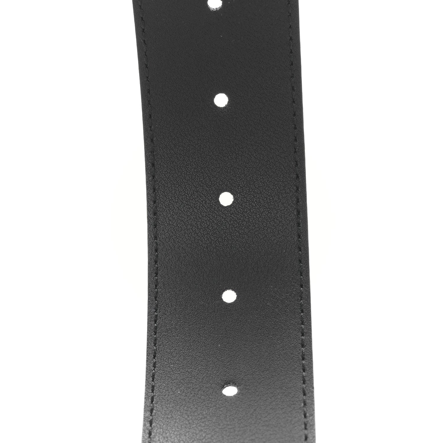 Gucci Moon Calfskin Pearl Double G 40mm Belt 80 32 Black Cream 4 of 4
