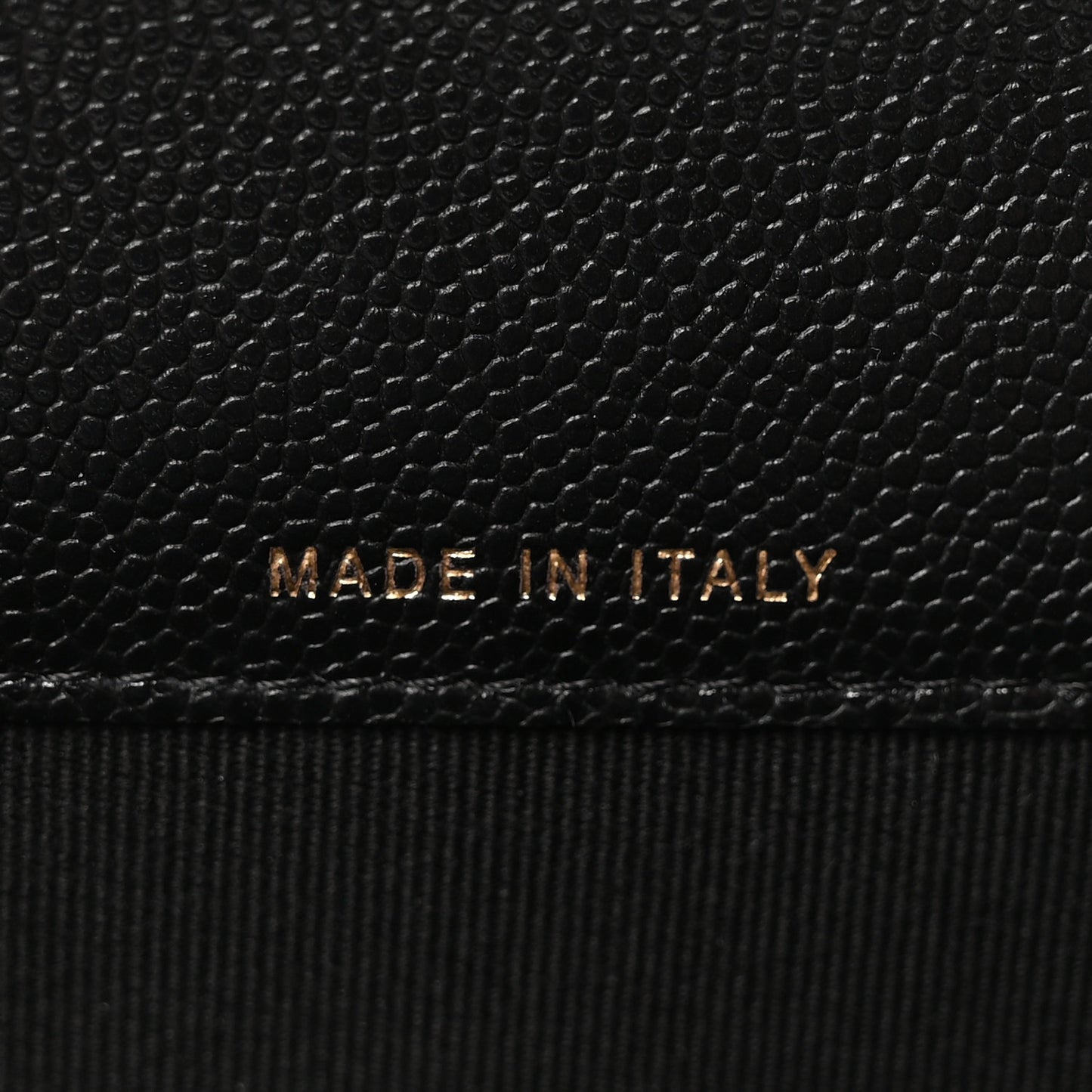 Caviar Quilted CC Flap Card Holder Black