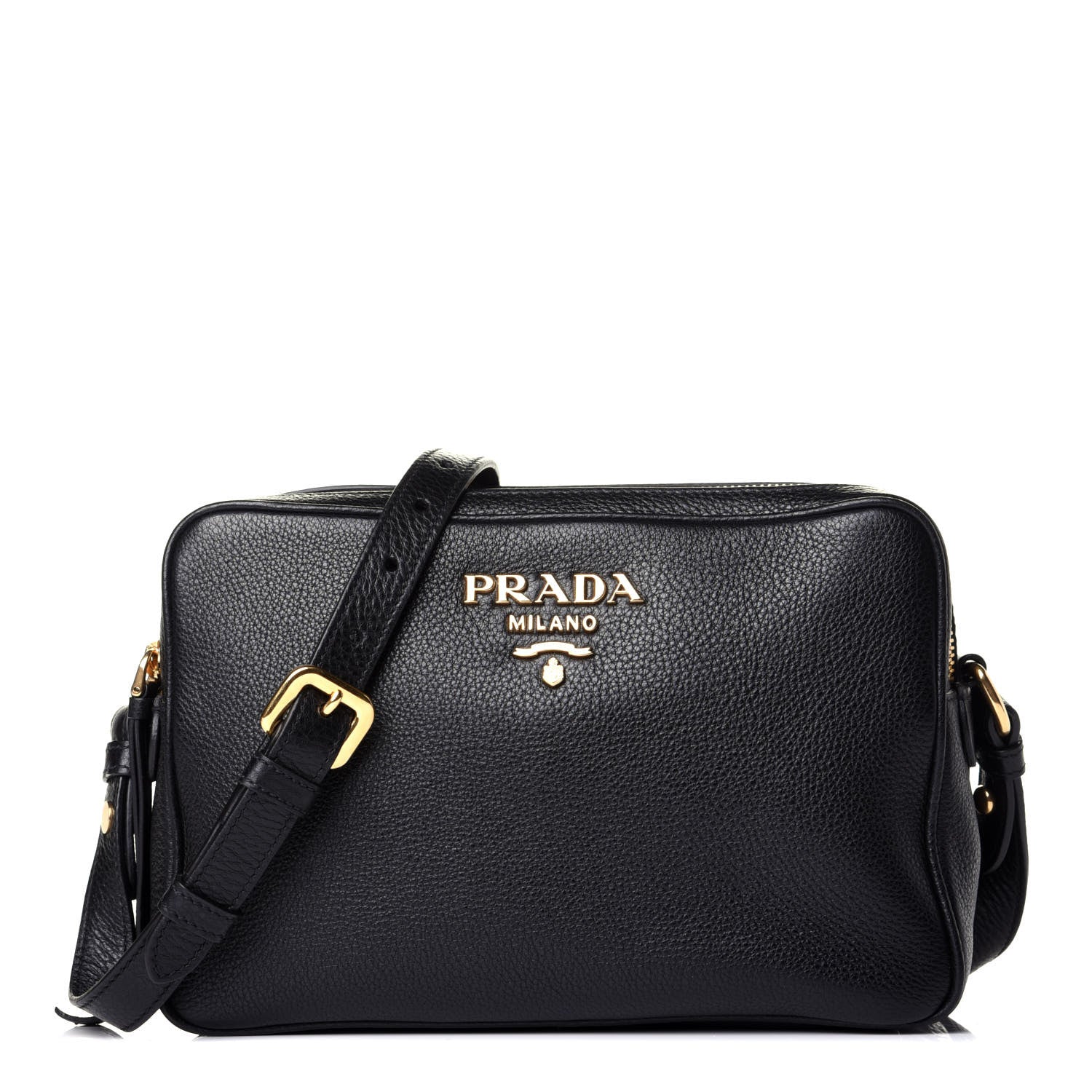Prada Vitello Phenix Camera Bag Black 1 of 8