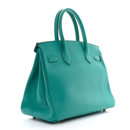 Hermes Epsom BIRKIN 30 Bleu Paon 3 of 12