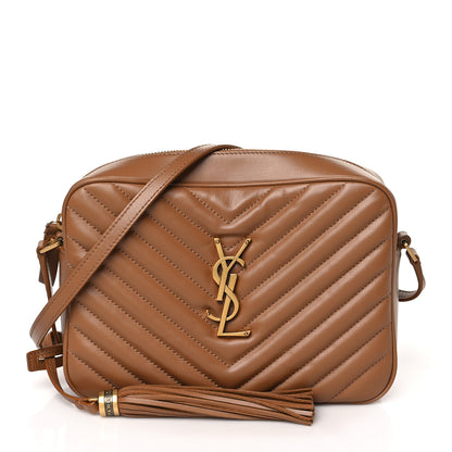 Saint Laurent Calfskin Matelasse Monogram Lou Camera Bag Cinnamon 1 of 10