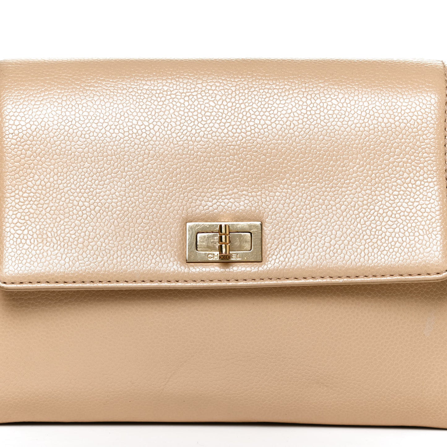 Caviar Mini Mademoiselle Flap Shoulder Bag Beige