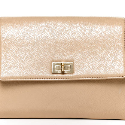 Chanel Caviar Mini Mademoiselle Flap Shoulder Bag Beige 8 of 10
