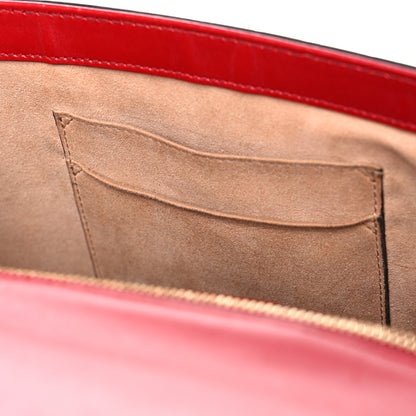 Gucci Guccissima Medium Padlock Shoulder Bag Hibiscus Red 17 of 23