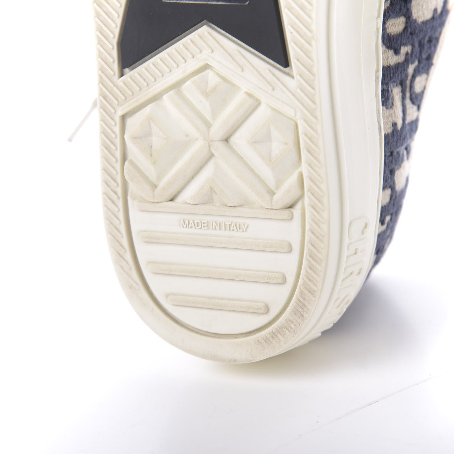 Christian Dior Canvas Oblique Walk'N'Dior Low Top Sneakers 35 Deep Blue 10 of 11