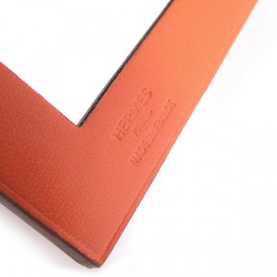 Hermes Leather Pocket Book Mirror Orange 6 of 6