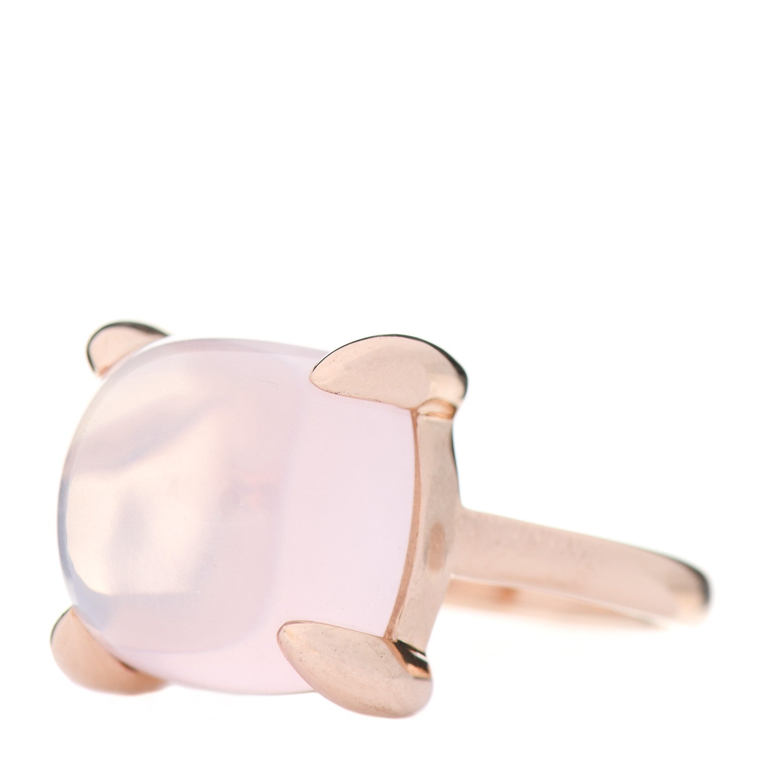 Tiffany 18K Rose Gold Rose Quartz 12mm Paloma Picasso Sugar Stacks Ring 54 7 3 of 7