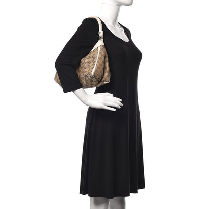 Gucci Monogram Medium D Gold Ring Hobo White 2 of 10