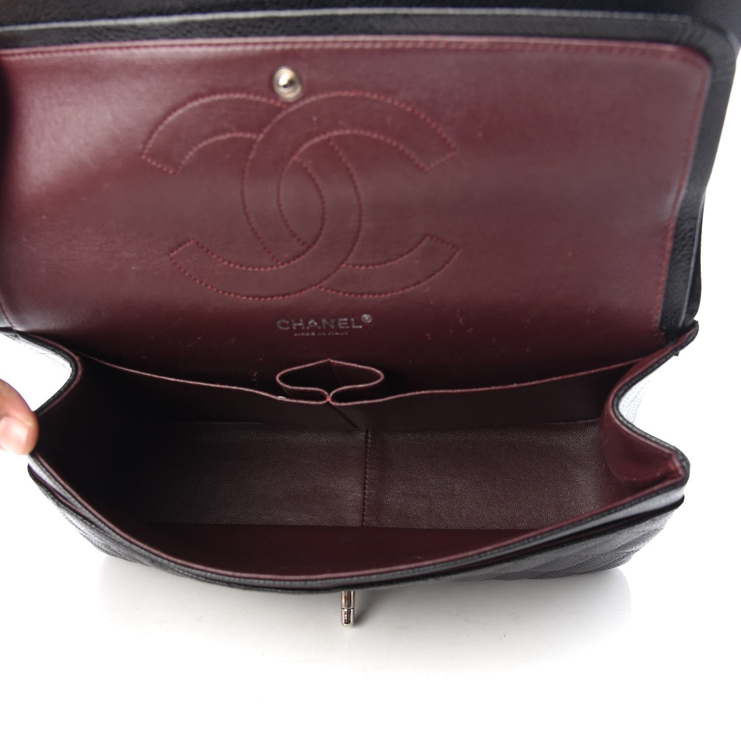 Chanel Caviar Quilted Jumbo Double Flap Black 5 of 10