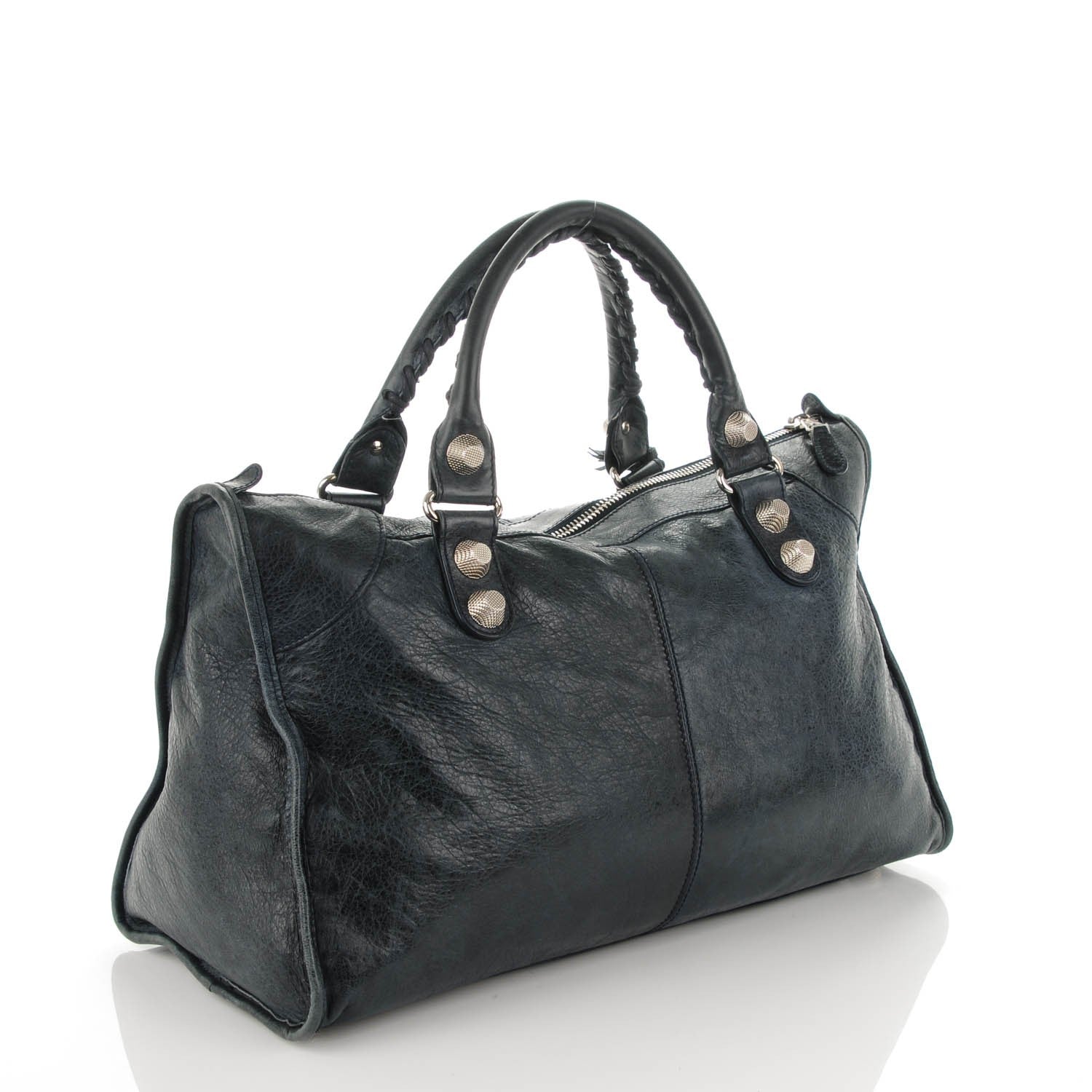 Balenciaga Agneau Giant 21 Silver Hardware Work Dark Night 3 of 11