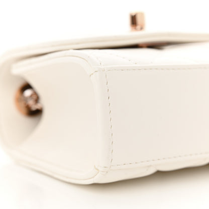 Chanel Lambskin Quilted Mini Trendy CC Clutch With Chain Ecru 9 of 11