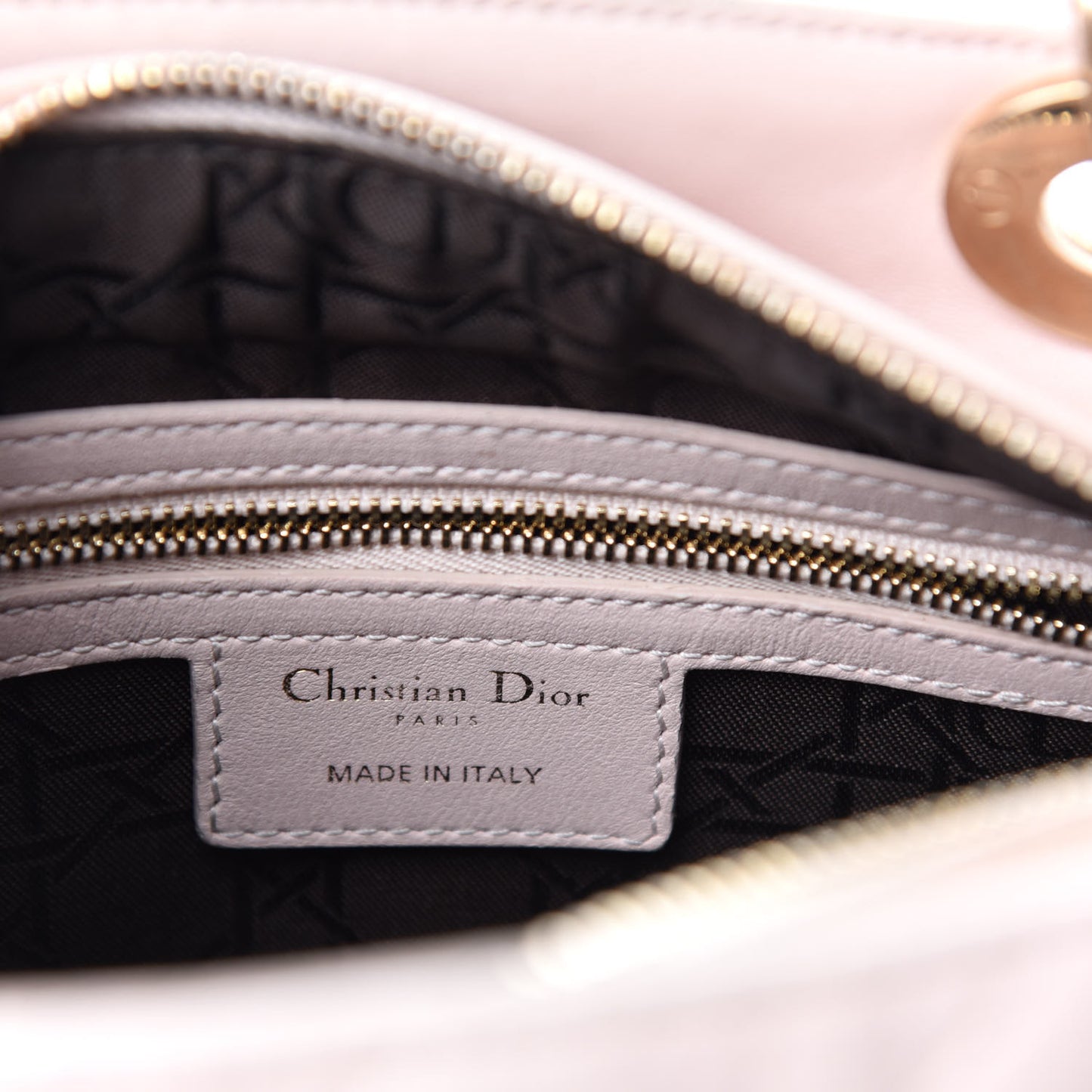 Lambskin Cannage Medium Lady Dior Light Pink