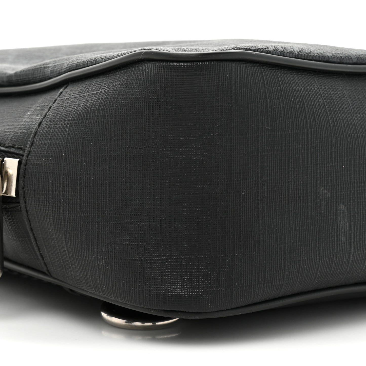GG Supreme Monogram Web Belt Bag Black Grey